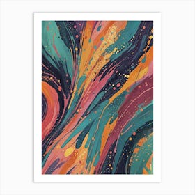 Abstract Paint no1 Art Print