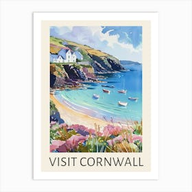 Visit Cornwall Travel Poster Art Print