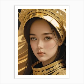 Gold Princess Art Print