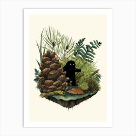Tiny Sasquatsch (Bigfoot) Art Print