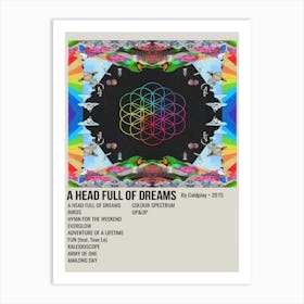 A Head Full Of Dreams By Coldplay 2015 Poster Art Print