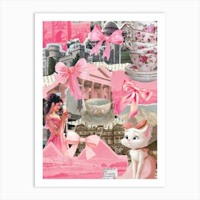 Pink Tea Party 1 Art Print