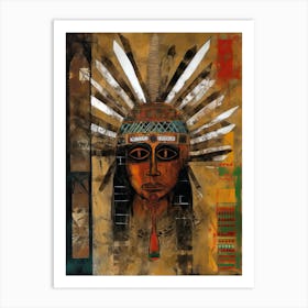 Indian Head, Nativ american Art Print