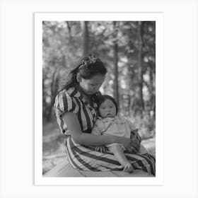 Untitled Photo, Possibly Related To Young Indian Mother And Baby, Blueberry Camp, Near Little Fork Art Print