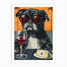 Pug Canvas Print Art Print