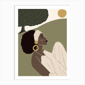 Afro-American Woman Art Print