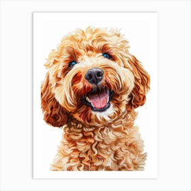 Poodle Painting Art Print