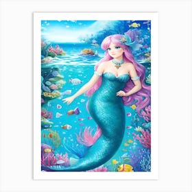 Mermaid 1 Art Print