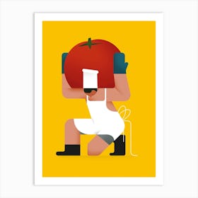 Tomato Chef Art Print