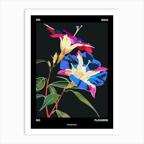 No Rain No Flowers Poster Morning Glory 2 Art Print