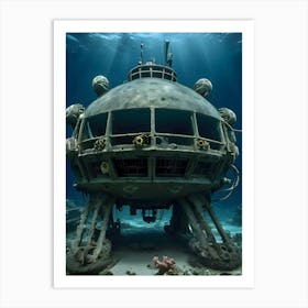 USO: A Very Very Strange Sea-Reimagined 23 Art Print