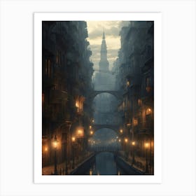 City At Night Art Print