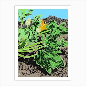 Zucchini Art Print