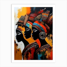 Three African Women Art Print