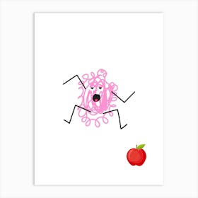 Symbiosis.A work of art. Children's rooms. Nursery. A simple, expressive and educational artistic style. Art Print