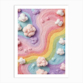 Rainbow Clouds 1 Art Print