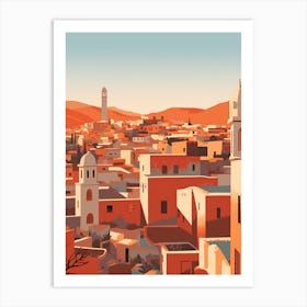 Morocco 1 Travel Illustration Art Print