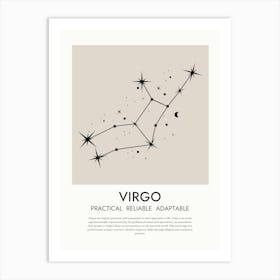 Virgo Zodiac Print Art Print