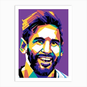 Lionel Messi Wpap Art Print