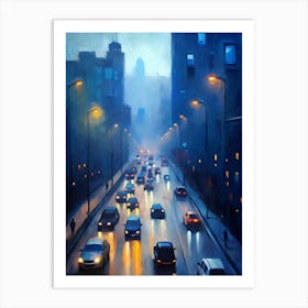 City At Night Art Print