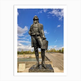 The Monument to Thomas Jefferson in Paris (Paris Series) Art Print