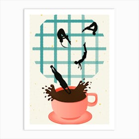 Coffee Addicts,mug,coffeelovers Art Print