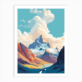 Mountain Landscape Painting Art Print