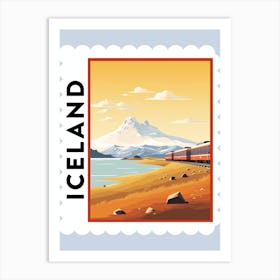 Iceland 6 Travel Stamp Poster Art Print