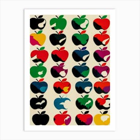 Apples Art Print, Inspired By Andy Warhol Art Print