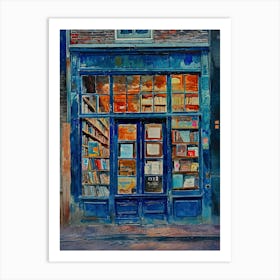 Amsterdam Book Nook Bookshop 1 Art Print