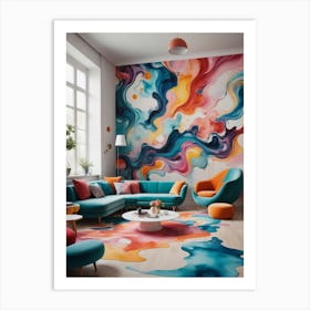 Abstract Painting The Dreamscape Lounge Art Print