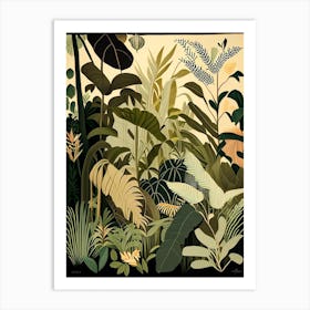 Jungle Botanicals 5 Rousseau Inspired Art Print