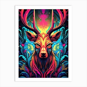 Deer Head 1 Art Print