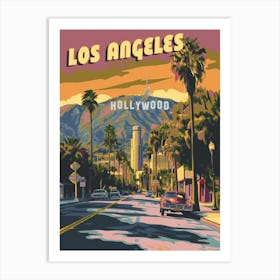 Los Angeles California Vintage Travel Poster Art Print