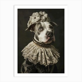 Portrait Of A Dog Art Print