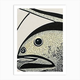 Queensland Blenny Linocut Art Print