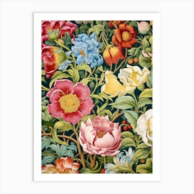 Floral Tapestry Art Print