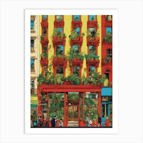 Nyc Street Scene Art Print