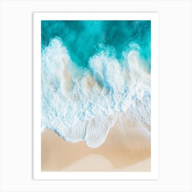 Aerial View Of A Beach 113 Art Print