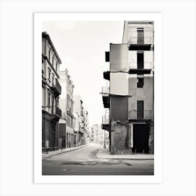 Valencia, Spain, Black And White Photography 2 Art Print