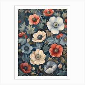 Poppies Wallpaper Art Print