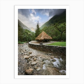 Huts In The Mountains Art Print