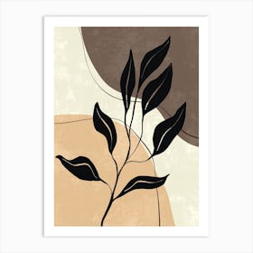 Abstract Leaves 14 Art Print