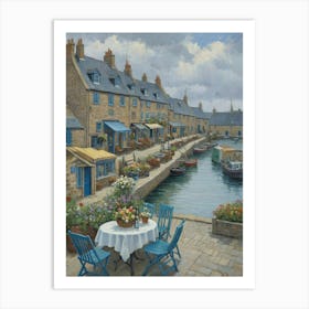 Boat In The Harbour Portside Paradise Art Print