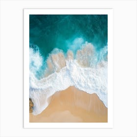 Aerial View Of A Beach 9 Art Print