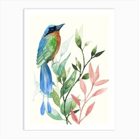 Watercolor Of A Bird Póster