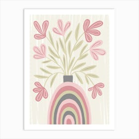 Rainbow Vase Art Print