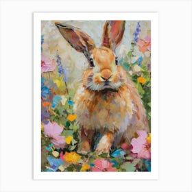 Cinnamon Rabbit Painting 2 Art Print