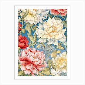 Peony Wallpaper Art Print