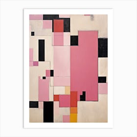 Pink Avant-Garde Art Print